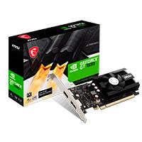 TARJETA DE VIDEO MSI NVIDIA GT 1030 /X16 3.0/GDDR4/4 GB /1X DP 1.4/HDMI 2.0B/BAJO PERFIL /GAMA BASICA, - Garantía: 1 AÑO -