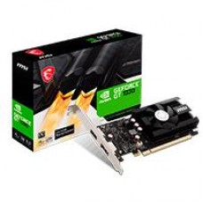 TARJETA DE VIDEO MSI NVIDIA GT 1030 /X16 3.0/GDDR4/4 GB /1X DP 1.4/HDMI 2.0B/BAJO PERFIL /GAMA BASICA, - Garantía: 1 AÑO -