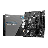 MB MSI H510M INTEL S-1200 10A GEN/2XDDR4 2666MHZ/PCIE 3.0/HDMI/VGA/4XUSB 3.1/M.2/MICRO ATX/GAMA BASICA, - Garantía: 1 AÑO -