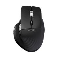 MOUSE ACTECK VIRTUOS PRO MI780 / VERTICAL / INALAMBRICO / DUAL BLUETOOTH + USB / RECARGABLE / SCROLL HORIZONTAL / OPTICO / 8 BOTONES / 3200 DPI AJUSTABLE / NEGRO / AC-936187, - Garantía: 1 AÑO -