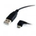 CABLE STARTECH.COM DE 1.8M USB A MICRO USB - USB 2.0 A A MICRO B ACODADO EN ANGULO A LA IZQUIERDA - NEGRO - CABLE MICRO USB B, - Garantía: 99 AÑOS -