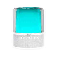 BOCINA ACTECK GLEE PURE AP50 / INALAMBRICA / BLUETOOTH - CONEXION TWS  3.5 MM / SONIDO ESTEREO / 10 W / ILUMINACION LED / SUBWOOFER / BLANCO / AC-936415, - Garantía: 1 AÑO -