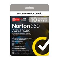 NORTON 360 ADVANCED / 10 DISPOSITIVOS  / 1 AÑO (CAJA), - Garantía: SG -