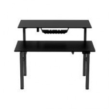 ESCRITORIO ACTECK ERGO DESK V2 ED727/ ERGONOMICO DOBLE / CONTROL INTELIGENTE / ALTURA AJUSTABLE / HASTA 80 KG ESTATICO / NEGRO / AC-937269, - Garantía: 1 AÑO -