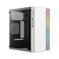 GABINETE ACTECK FUSION II GI440 / MINI TORRE / MICRO ATX, MINI ITX / FUENTE DE PODER 500W / PANEL ACRILICO / METAL / BLANCO / AC-935760, - Garantía: SG -