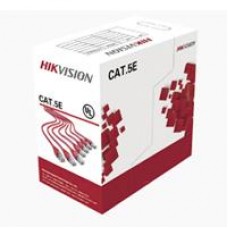 BOBINA DE CABLE UTP HIKVISION DS-1LN5E-SW 305 METROS / CAT5E 24 AWG / COLOR BLANCO / PVC CM / USO EN INTERIOR / 100 COBRE / APLICACIONES DE CCTV Y REDES DE DATOS, - Garantía: 5 AÑOS -