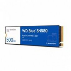 UNIDAD DE ESTADO SOLIDO SSD INTERNO WD BLUE SN580 500GB M.2 2280 NVME PCIE GEN4 LECT.4000MBS ESCRIT.3600MBS TBW300 PC LAPTOP MINIPC WDS500G3B0E, - Garantía: 5 AÑOS -