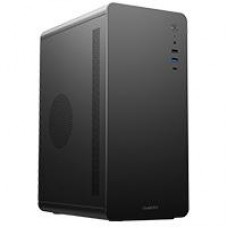 GABINETE MICRO TORRE QUARONI MICRO ATX, MINI ITX/1USB 2.0 1USB 3.0/USB 3.0/VERTICE CURVO/FUENTE 500 W/NEGRO, - Garantía: 1 AÑO -