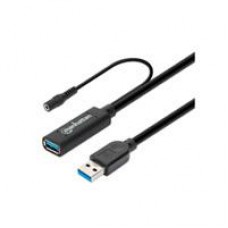 CABLE USB EXTENSION, MANHATTAN,153768,V3.2 EXT. ACTIVA  15.0M NEGRO, - Garantía: 1 AÑO -