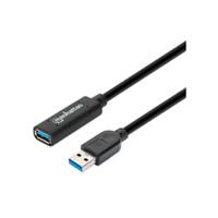 CABLE USB EXTENSIÓN, MANHATTAN,1537517,V3.2 EXT. ACTIVA  10.0M NEGRO, - Garantía: 1 AÑO -