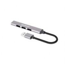 HUB USB,MANHATTAN,168427, V2.0  3 PTOS Y V3.0 1 PTO, ALUMINIO GRIS ESPACIAL, - Garantía: 1 AÑO -