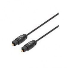 CABLE AUDIO,MANHATTAN,356091, TOSLINK S/PDIF M-M 5.0M NEGRO, - Garantía: 1 AÑO -