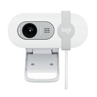 WEBCAM LOGITECH BRIO 100 BLANCO FHD 1080 A 30 FPS 58° RIGHTLIGHT 2, MICROFONO USB-A WIN/  MAC / CHROME, - Garantía: 1 AÑO -