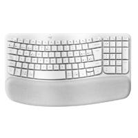 TECLADO LOGITECH WAVE KYES BLANCO INALAMBRICO ERGONOMICO EASY-SWITCH BLUETOOTH LOGI BOLT, - Garantía: 1 AÑO -