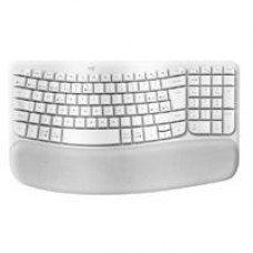 TECLADO LOGITECH WAVE KYES BLANCO INALAMBRICO ERGONOMICO EASY-SWITCH BLUETOOTH LOGI BOLT, - Garantía: 1 AÑO -