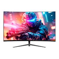 MONITOR GAMER BALAM RUSH ULTRA EARTH II MGX27C / 27 PUL / CURVO / 165 HZ / FULL HD / 1 MS / JOYSTICK DE NAVEGACION / HDMI + DP + USB C + AUDIO + DC / FLICKER FREE / FREE SYNC / NEGRO / BR-938273, - Garantía: 1 AÑO -