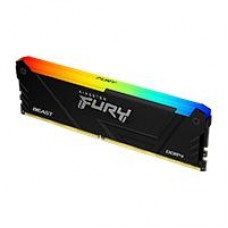 MEMORIA RAM KINGSTON FURY BEAST DDR4 BLACK 8GB 3200MHZ CL16 RGB (KF432C16BB2A/8), - Garantía: 99 AÑOS -