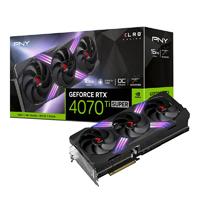 TARJETA DE VIDEO PNY NVIDIA GEFORCE RTX 4070 TI SUPER ARGB TRIPL FAN XLR8 OC /16GB GDDR6X/PCIE X16 4.0/GAMA ALTA/GAMER, - Garantía: 1 AÑO -