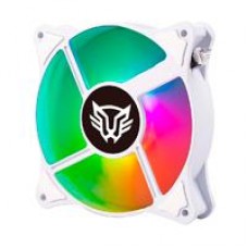 VENTILADOR DE AIRE BALAM RUSH EOLOX BLAZE EX70W / FLUJO DE AIRE 30.71 CFM / SILENCIOSO 221 DB / VELOCIDAD 1200 RPM / PINES 3 MACHO Y HEMBRA / BLANCO /  AURA RGB / BR-938037, - Garantía: SG -