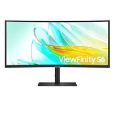 MONITOR LED SAMSUNG 34 PULGADAS,ULTRAWIDESCREEN, VIEWFINITY S6, WQHD 3440X1440, NEGRO, HDMI, USB-C, D. PORT, CURVO, 1000R , 5MS, HAS, 219., - Garantía: 3 AÑOS -