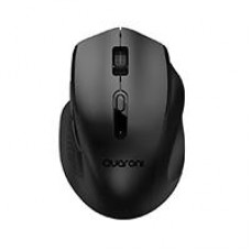 MOUSE INALMBRICO ERGONMICO CON TEXTURA QUARONI 5 SCROLL/RECEPTOR 2.4 GHZ/800 - 2400 DPI/PTICO/4 NIVELES/NEGRO, - Garantía: 1 AÑO -