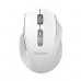 MOUSE INALMBRICO ERGONMICO CON TEXTURA QUARONI 5 SCROLL/RECEPTOR 2.4 GHZ/800 - 2400 DPI/PTICO/4 NIVELES/BLANCO, - Garantía: 1 AÑO -