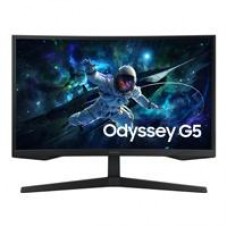 MONITOR LED SAMSUNG 27 PULGADAS, WIDESCREEN, ODISSEY, G5,QHD, 2.560 X 1.440),GAMER, CURVE, NEGRO,16:9,165 HZ,1 MS, PANEL VA, FREESYNC, DP, 2 HDMI , VESA 75, - Garantía: 3 AÑOS -