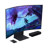 MONITOR LED SAMSUNG 55 PULGADAS, WIDESCREEN, GAMER, ODYSSEY ARK,UHD 3,840 X 2,160, 4K, NEGRO, PIVOT, 3 HDMI, 1 D. PORT, 1 LAN, 2 USB, CURVO, 165 HZ, 1000R, 1MS, BOCINAS, - Garantía: 3 AÑOS -