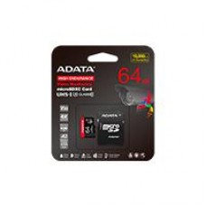 MEMORIA ADATA MICRO SDXC/SDHC 64GB UHS-I VIDEOVIGILANCIA 24/7 100MB/80MB 4K CLASE 10 U3 V30 A2 C/ADAPTADOR (AUSDX64GUI3V30SHA2-RA1), - Garantía: 3 AÑOS -