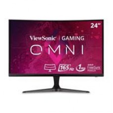 MONITOR LED VIEWSONIC GAMER 24 PULGADAS / FULL HD 1920X1080P / HDMI / DISPLAY PORT/ FREESYNC / CURVO 1500R / 165 HZ / 1 MS /BOCINAS INTEGRADAS/ 3 AÑOS DE GARANTIA, - Garantía: 3 AÑOS -