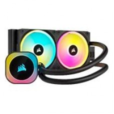 DISIPADOR CON ENFRIAMIENTO LIQUIDO CORSAIR ICUE LINK H100I/ 240 MM/ S-1700 1200/ AM5 AM4/ RGB  NEGRO, - Garantía: 6 AÑOS -