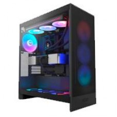 GABINETE NZXT H7 FLOW RGB/NEGRO/MIDI-TOWER/GAMER, - Garantía: 1 AÑO -