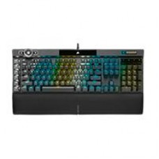 TECLADO CORSAIR K100 RGB /MECÁNICO/ LED RGB RETROILUMINADO/CHERRY MX SPEED /NEGRO/ TECLAS PBT NEGRAS/ (CH-912A014-NA), - Garantía: 2 AÑOS -