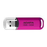 MEMORIA ADATA 64GB USB 2.0 C906 ROSA (AC906-64G-RPP), - Garantía: 5 AÑOS -