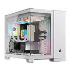 GABINETE CORSAIR 2500X LINK /BLANCO /SEMITORRE/MICROATX-MITX / CRISTAL TEMPLADO/GAMER/ RGB (CC-9011268-WW), - Garantía: 2 AÑOS -