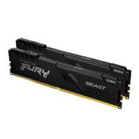 KIT MEMORIA KINGSTON FURY BEAST BLACK XMP/  DDR4 /16GB (2X8GB) / 3200MT/S / DIMM / CL16  (KF432C16BBK2/16), - Garantía: 1 AÑO -