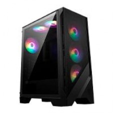 GABINETE GAMING MSI MAG FORGE 120A AIRFLOW/ MEDIA TORRE / ATX/MICRO ATX/MINI ITX/ NEGRO/ SIN FUENTE/PC/GAMER, - Garantía: 1 AÑO -