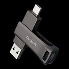 MEMORIA QUARONI 32GB USB 3.2 / DUAL A AND C / OTG / METALICA, - Garantía: SG -