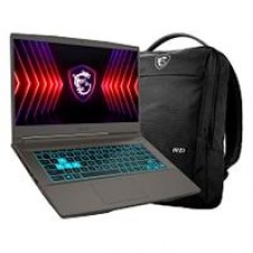 PORTATIL GAMER MSI THIN 15 B12VE / 15.6 FHD 144HZ / INTEL CORE I5 12450H HASTA 4.4 GHZ / DDR4 16GB 8GB*2 / 512 SSD NVME / NVIDIA RTX 4050 GDDR6 6GB / WIN 11 HOME / INCLUYE BACKPACK, - Garantía: 1 AÑO -