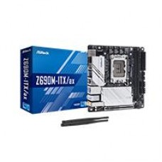 MB ASROCK Z690M ITX AX/14TH 13TH 12TH VA GEN/LGA 1700/64 GB DDR 5000MHZ/1 PCIE 5.0X16/4 SATA3/2 HYPER M.2/6 USB 3.2/2 USB C/HDMI/DISPLAYPORT/WI-FI 6E 802.11AX, - Garantía: 1 AÑO -