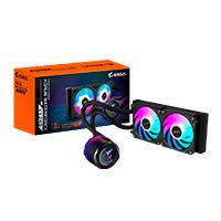 DISIPADOR DE ENFRIAMIENTO LIQUIDO GIGABYTE GP-AORUS WATERFORCE X II 240/240MM/S-1700/S-1200/AM4/AM5/RGB, - Garantía: 6 AÑOS -