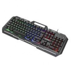 TECLADO GAMING LED , MANHATTAN , 180610 ,CON PÁNEL METÁLICO PARA CELULAR, - Garantía: 1 AÑO -