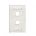 TAPA FACEPLATE , INTELLINET,772396,  BLANCO 2 PERF. ETIQUETA, - Garantía: 1 AÑO -