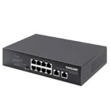 POE SWITCH ,INTELLINET,561402, GB  8 PTOS 32W/PTO, 120W, + 2 RJ45, - Garantía: 1 AÑO -