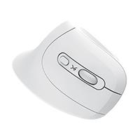 MOUSE VERTICAL INALAMBRICO 800 A 1200 DPI SILENCIOSO CONECTOR USB ERGONOMICO PERFECT CHOICE SNOUSE - BLANCO//SUSTITUYE A MS-1346/PC-044895, - Garantía: 1 AÑO -