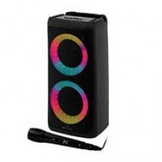 BOCINA INALAMBRICA BLUETOOTH PORTATIL CON MICROFONO RECARGABLE LUZ RGB DOBLE BOCINA 4 PULGADAS PERFECT CHOICE FESTA ULTIMATE - NEGRO//SUSTITUYE A SPK-1940/PC-112860, - Garantía: 1 AÑO -