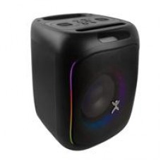 BOCINA MINI INALAMBRICA BLUETOOTH RECARGABLE PORTATIL LUZ RGB 30W FUNCION TWS 6.5 PULGADAS PERFECT CHOICE SAPARK - NEGRO, - Garantía: 1 AÑO -