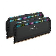 MEMORIA RAM CORSAIR DDR5 DOMINATOR PLATINUM RGB 64GB (2X32GB)  6000MT/S CL40   BLACK  (CMT64GX5M2B6000C40), - Garantía: 1 AÑO -