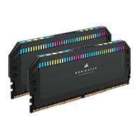 MEMORIA RAM CORSAIR DDR5 DOMINATOR PLATINUM RGB 32GB (2X16GB) 6000MT/S CL36  BLACK  (CMT32GX5M2E6000C36), - Garantía: 1 AÑO -