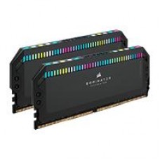 MEMORIA RAM CORSAIR DDR5 DOMINATOR PLATINUM RGB 32GB (2X16GB) 6000MT/S CL36  BLACK  (CMT32GX5M2E6000C36), - Garantía: 1 AÑO -